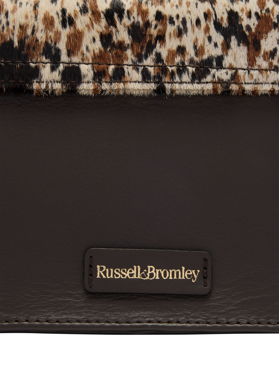 Product image 3 of 4, which shows Russell & Bromley Counter Abstract Print Leather Cross Body Bag, Multi