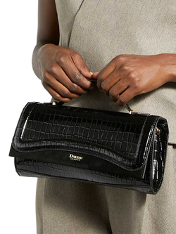 Dune London Edited Croc-Effect Grab Bag - view 2, Black