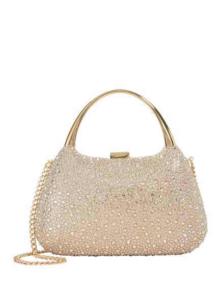 Dune London Beamings Embellished Evening Bag, Gold, Gold