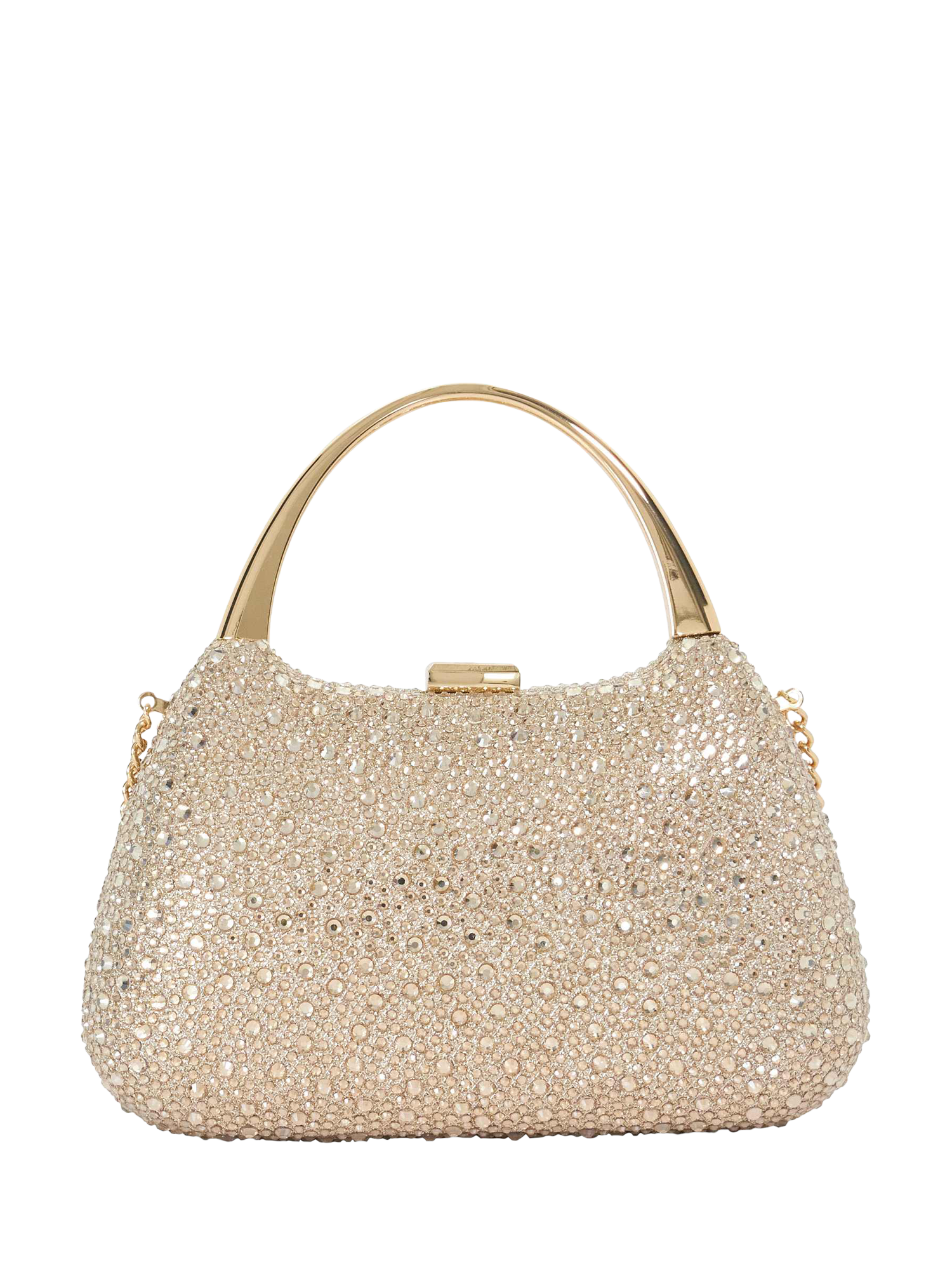 Product image 3 of 5, which shows Dune London Beamings Embellished Evening Bag, Gold