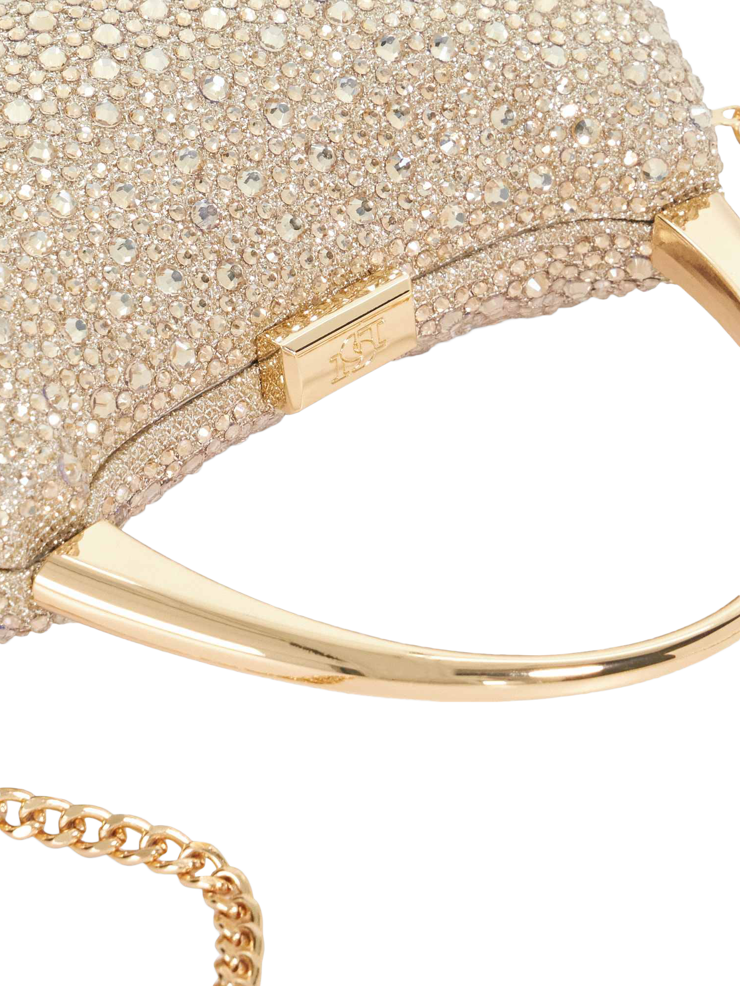 Product image 5 of 5, which shows Dune London Beamings Embellished Evening Bag, Gold