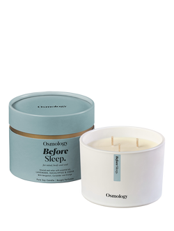 Osmology by Aery Before Sleep Triple Wick Scented Candle, 450g, Blue