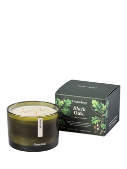 Osmology by Aery Black Oak Three Wick Scented Candle, Green, Green