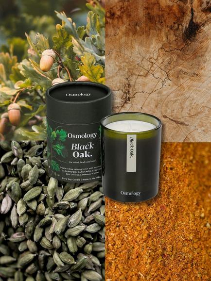 Osmology by Aery Black Oak Scented Candle, 200g - view 2, Green