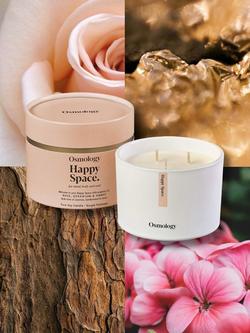 Osmology by Aery Happy Space Three Wick Scented Candle, 1.06kg - view 2, Pink