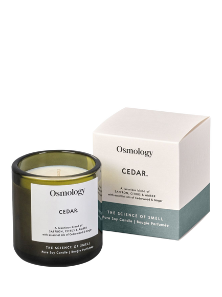 Osmology by Aery Utility Cedar Scented Candle, 200g, Green