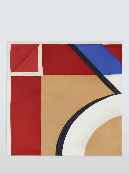 John Lewis Heritage Pure Silk Scarf - view 2, Red Multi