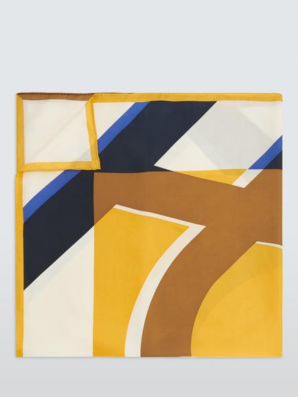 John Lewis Heritage Pure Silk Scarf - view 2, Yellow Multi