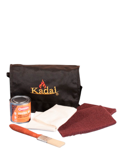 Kadai BBQ Fire Pit Care Kit, Black