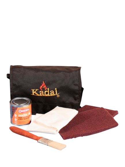 Kadai BBQ Fire Pit Care Kit, Black