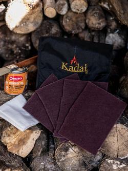 Kadai BBQ Fire Pit Care Kit - view 2, Black