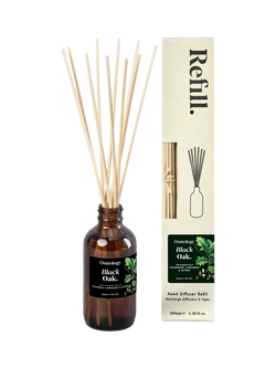 Osmology by Aery Black Oak Diffuser Refill, 100ml, Green