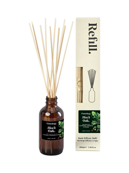 Osmology by Aery Black Oak Diffuser Refill, 100ml, Green