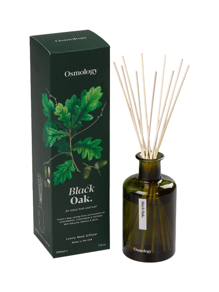 Osmology by Aery Black Oak Reed Diffuser, 200ml, Green