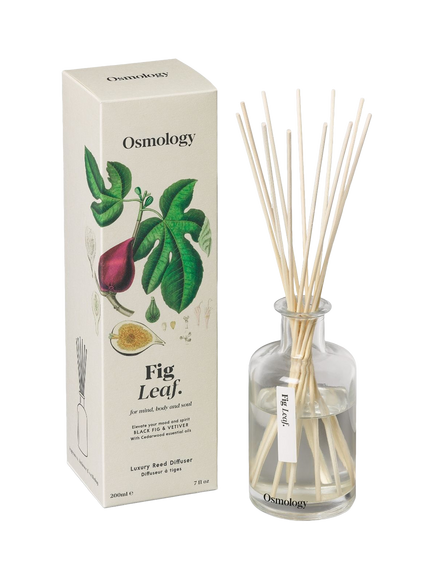 Osmology by Aery Fig Leaf Reed Diffuser, 200ml, White