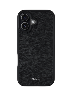 Mulberry iPhone 17 Leather Phone Case, Black