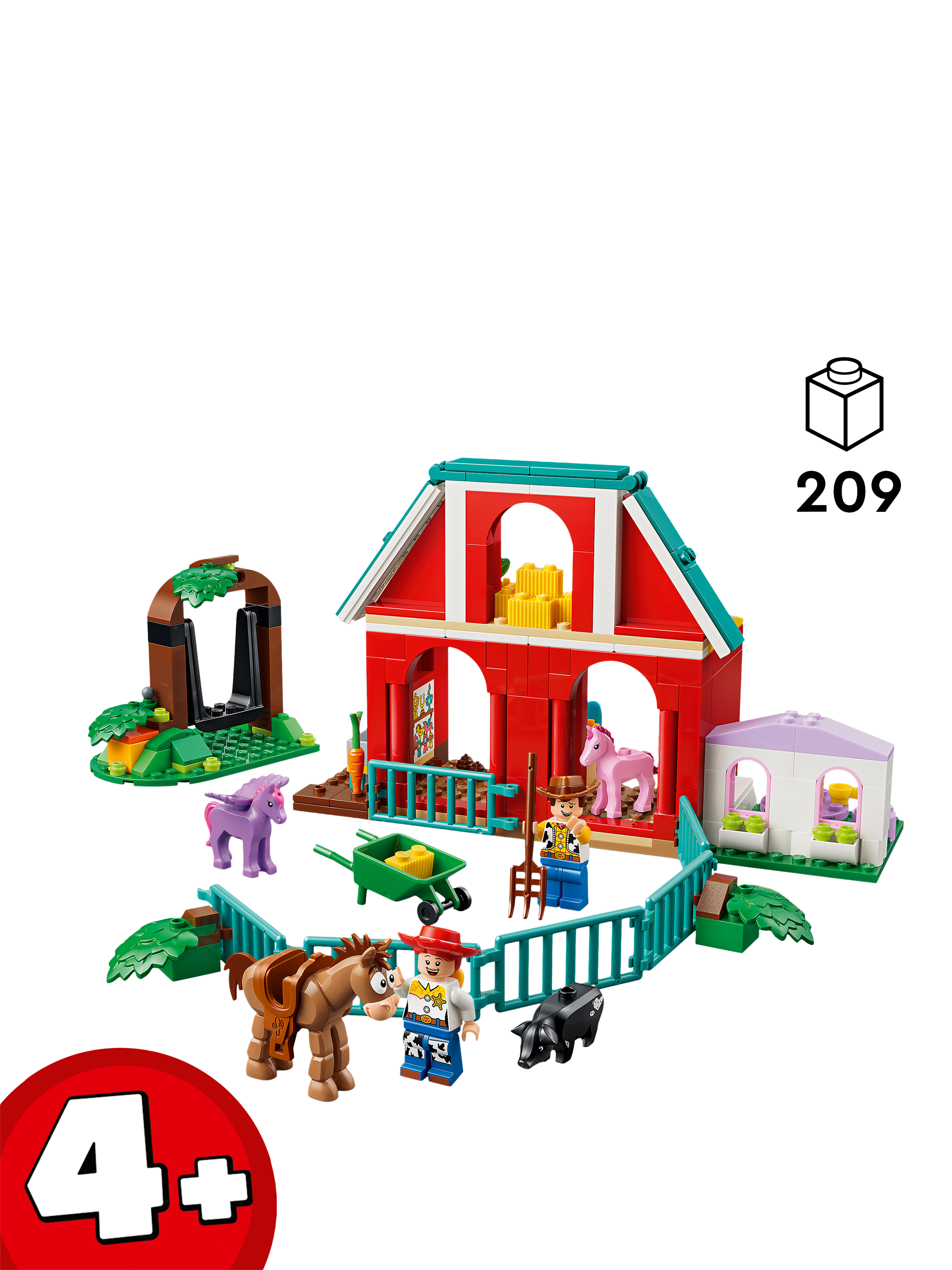 LEGO Disney 43304 Pixar Toy Story 5 Blaze's Horse Ranch Building Toy