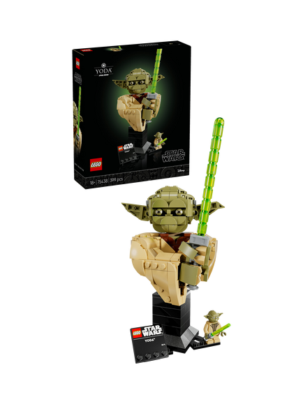 LEGO Star Wars 75438 Yoda Bust Building Toy, Multi