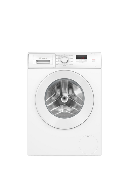 Bosch OUTLET Series 2 WGE03408GB Freestanding Washing Machine, 8kg Load, 1400rpm Spin, Like New, White, White