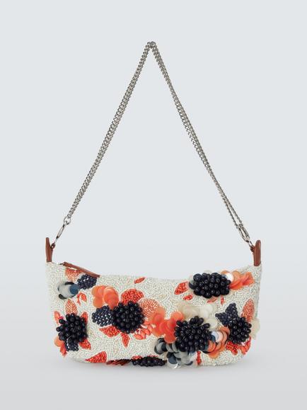 John Lewis Beaded Grab Bag, White/Multi