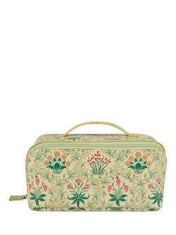 William Morris At Home Celandine Lay Flat Wash Bag, Green, Green