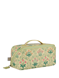 William Morris At Home Celandine Lay Flat Wash Bag, Green - view 2, Green