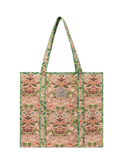 William Morris At Home Strawberry Thief Tote Bag, Blue, Blue