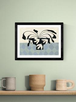 EAST END PRINTS Jazmine Joye 'Dove Peace Vase' Framed Print, 33.4 x 43.4cm - view 2, Black Frame