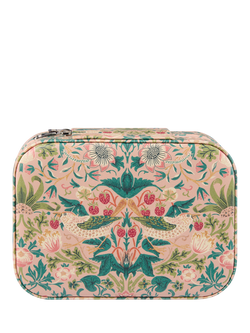 William Morris At Home Strawberry Thief Embroidered Jewellery Box, Multi, Multi