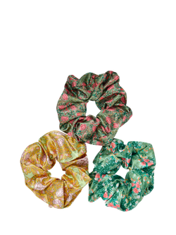 William Morris At Home Satin Hair Scrunchies Gift Set - view 2, Multi