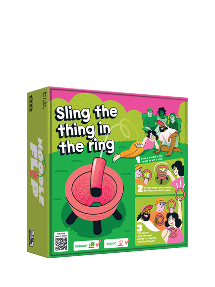 Big Potato Noodle Flip Party Game - view 2, Green Multi Green