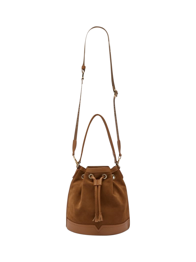 Product image 5 of 5, which shows Russell & Bromley Hessle Leather Bucket Bag, Brown