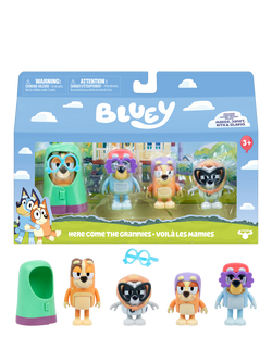 Bluey with the Grannies Figures, Pack of 4, Multi