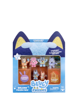 Bluey Fuzzies Deluxe Figure Pack, Multi