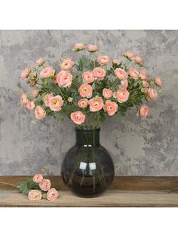 Floralsilk Artificial Ranunculus Stem, 66cm, Pink - view 2, Pink