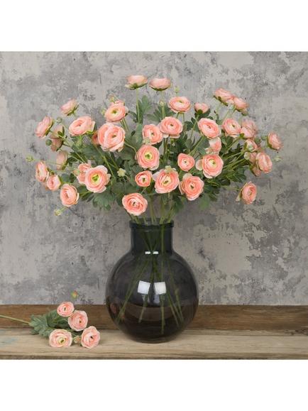 Floralsilk Artificial Ranunculus Stem, 66cm, Pink - view 2, Pink