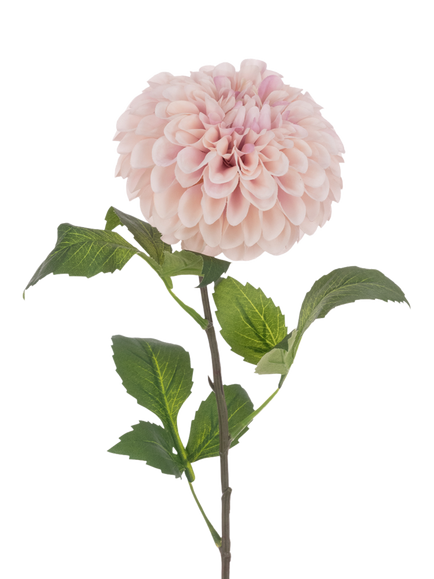 Floralsilk Artificial Pom Pom Dahlia Stem, 74cm, Pink, Pink