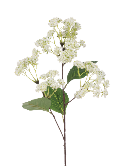 Floralsilk Artificial Rice Flower Spray, 70cm, White, White