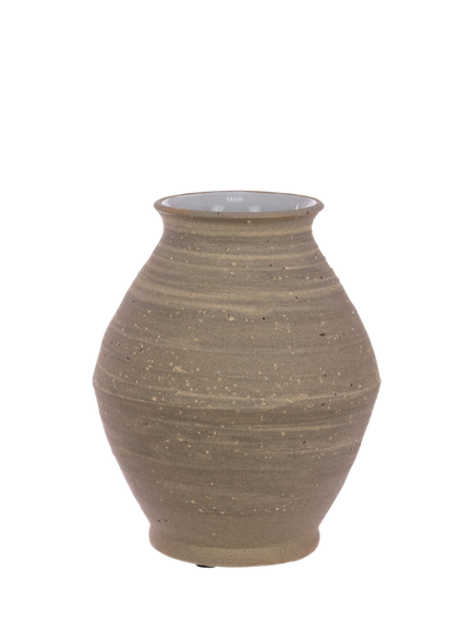 Floralsilk Liv Stoneware Vase, H22cm, Natural, Natural