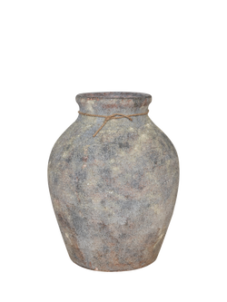 Floralsilk Mia Aged Stoneware Vase, 50cm, Natural, Natural