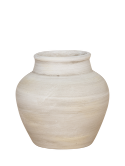 Floralsilk Ora Stoneware Vase, 20cm, Natural, Natural