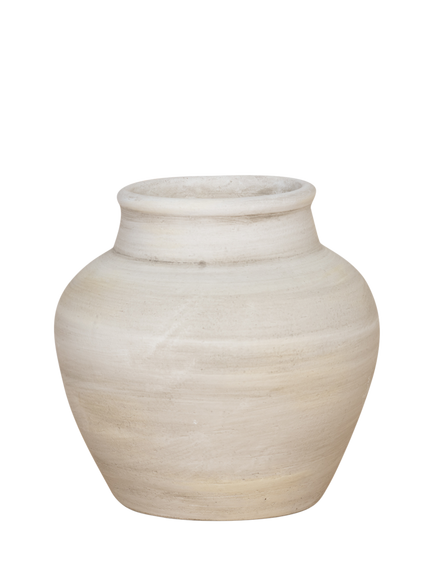 Floralsilk Ora Stoneware Vase, 20cm, Natural, Natural