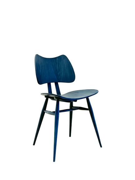 ercol Butterfly Dining Chair, Ink Blue, Ink