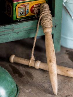 Wilstone Mango Wood Garden String Line - view 2, Natural