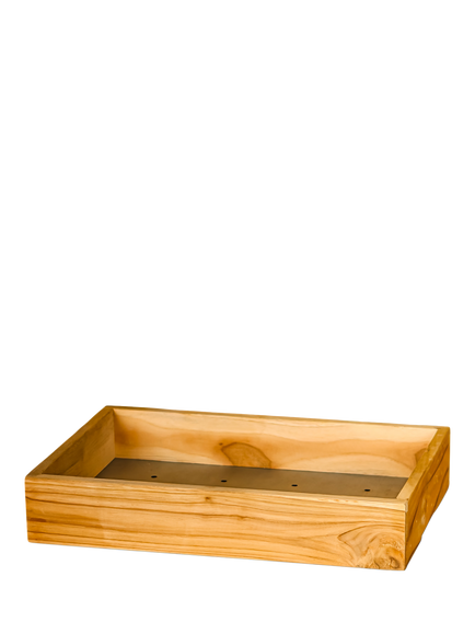 Wilstone Teak Wood Seed Tray, Natural
