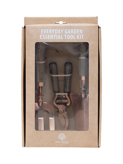 Fallen Fruits Everyday Garden Essential Tool Kit, FSC-Certified (Ash Wood), Copper, Natural