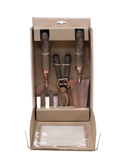 Fallen Fruits Everyday Garden Essential Tool Kit, FSC-Certified (Ash Wood), Copper - view 2, Natural