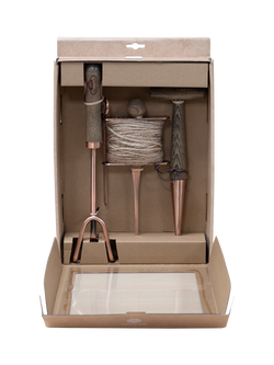 Fallen Fruits Sow & Grow Garden Tool Gift Set, FSC-Certified (Ash Wood), Copper - view 2, Natural