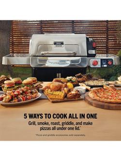 Ninja 5-in-1 FlexFlame 3-Burner Gas BBQ & Outdoor Cooking System - view 2, Black