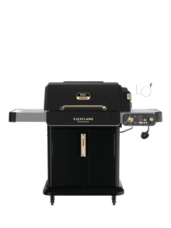 Ninja 5-in-1 FlexFlame Pro Connect Smart 3-Burner Gas BBQ & Outdoor Cooking System, Black